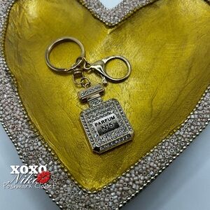 Bling Rhinestones Parfum Bottle Keychain/Bag Charm✨